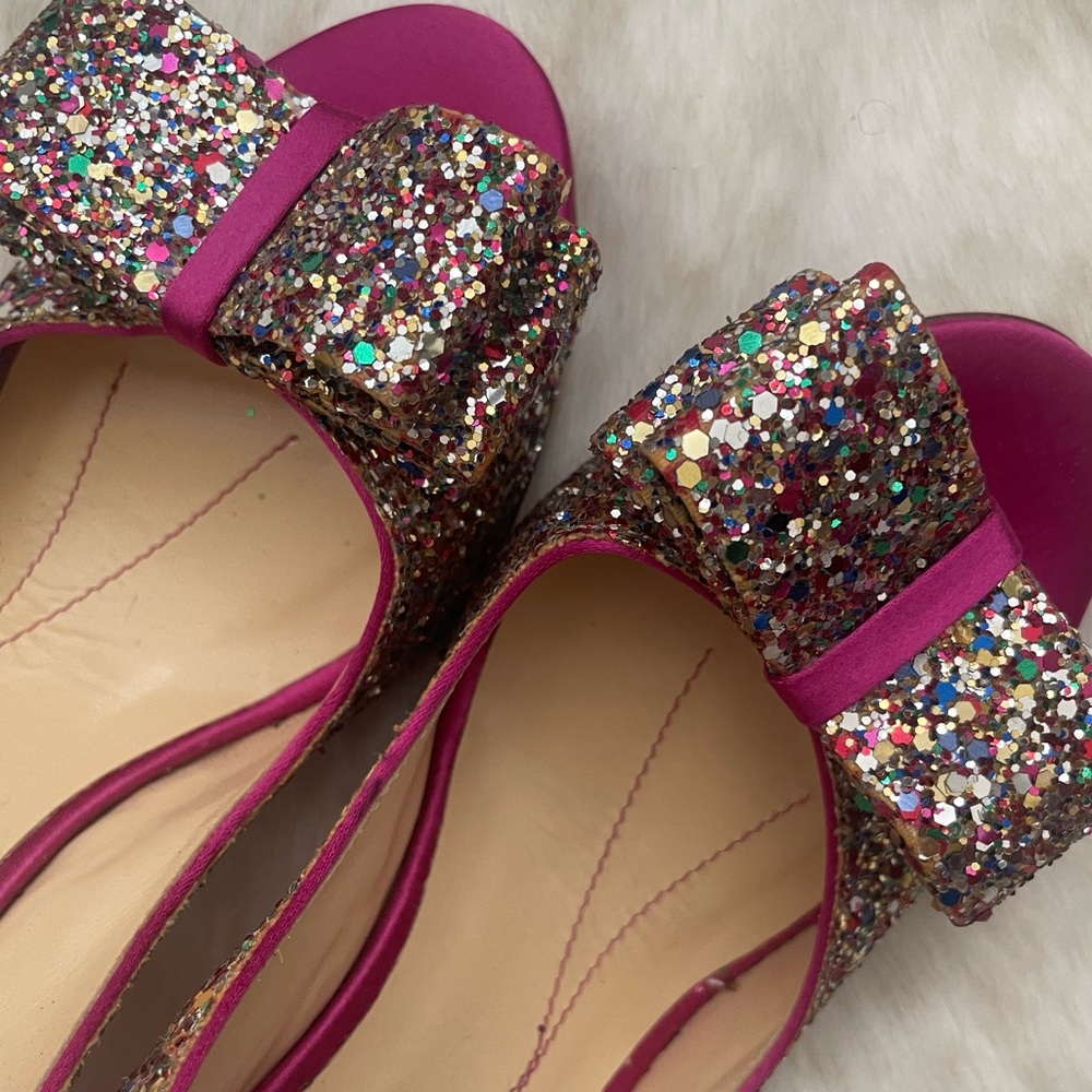 #6 Kate Spade Multicolor Glitter Heels - Picture 9 of 13